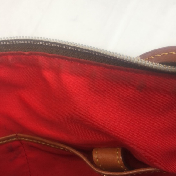 Dooney & Bourke Khaki Tan Nylon Collection Adjustable Shoulder Crossbody Bag - Picture 14 of 16